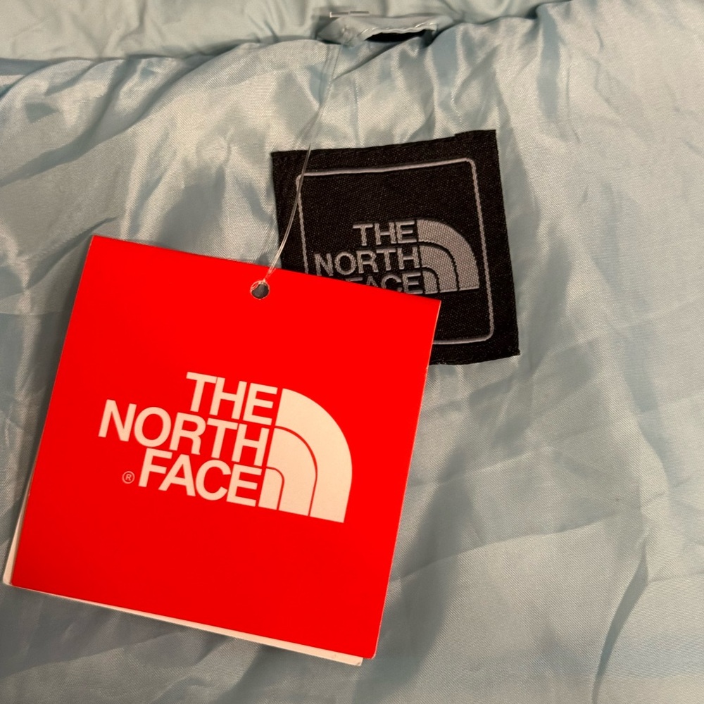 The North Face NEW Light Blue Hooded Zip Up Girl’s Cozy Comfy Down Puffer Vest - Picture 8 of 11